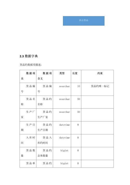 仓库基础管理系统的数据库设计.docx