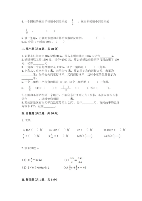 廊坊市文安县六年级下册数学期末测试卷附答案.docx