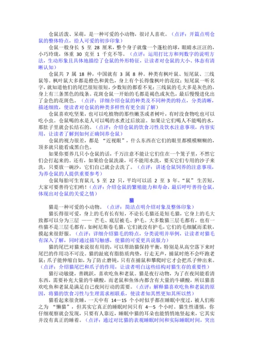 统编版2024-2025学年语文五年级上册第五单元习作指导介绍一种事物（讲义）
