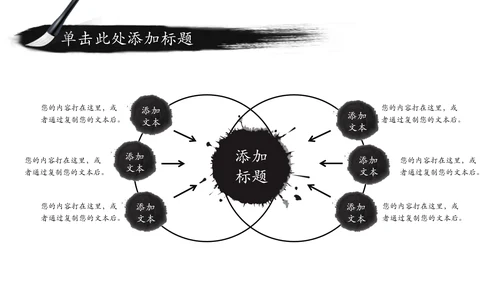 古典唯美简约水墨传统文化PPT模板