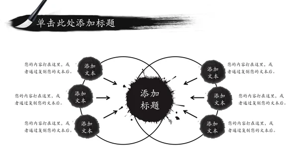 古典唯美简约水墨传统文化PPT模板