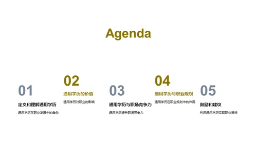 通用学历引领职业
