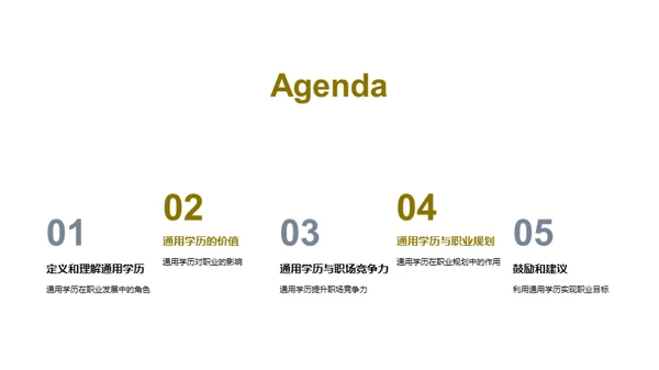 通用学历引领职业