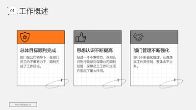 简约风并列关系3项PPT