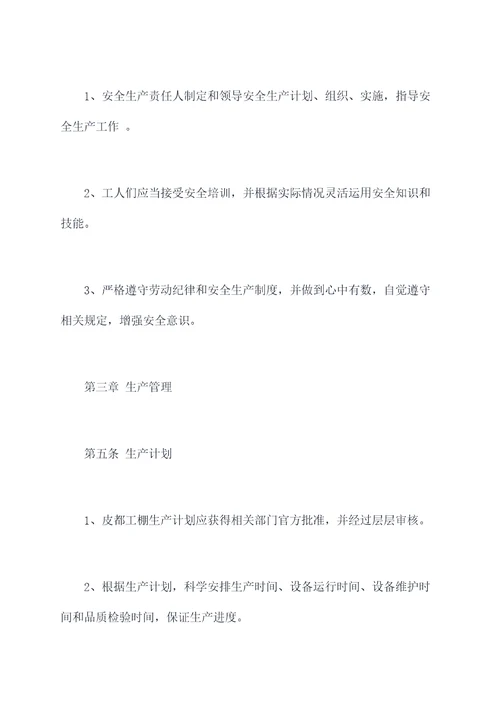 2013年皮都工棚规程