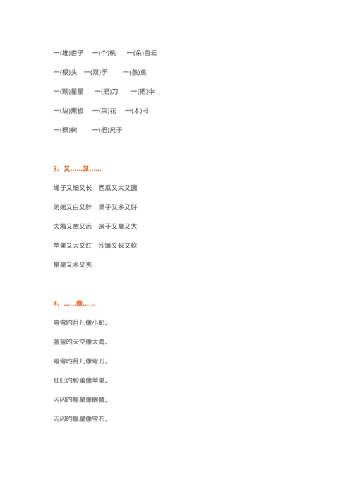 2023年部编版一年级上册语文单元精编知识点.docx