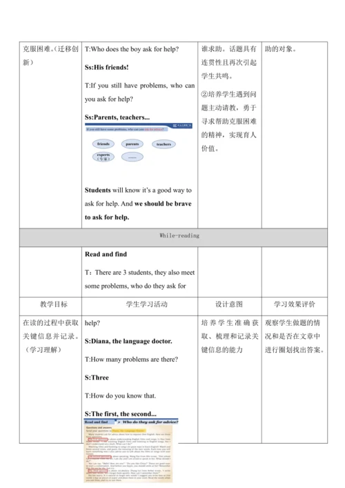 Unit 2 Reading and vocabulary-教学设计
