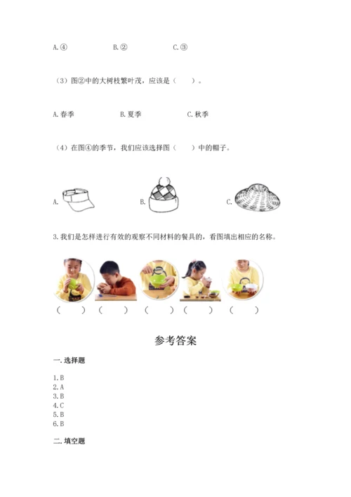 教科版二年级上册科学期末测试卷带解析答案.docx