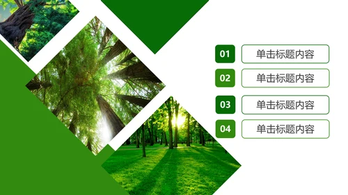 湿地森林世界湿地森林日植树造林动态PPT模板