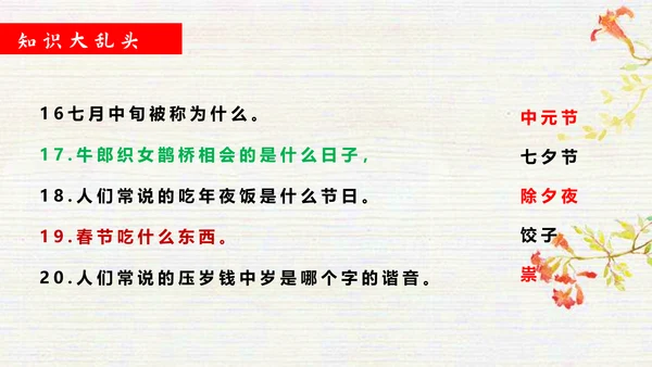 弘扬中国传统文化班会PPT课件