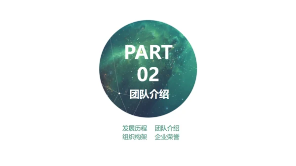 星空背景商业创业计划书通用PPT模板