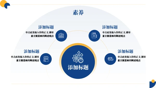 缺角的圆企业公司培训通用PPT模板