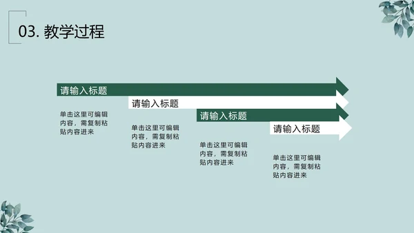 绿植清新PPT模板