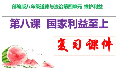 第八课  国家利益至上复习课件（20张PPT）
