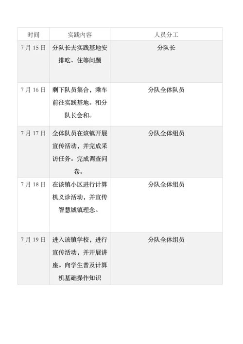 团队社会实践活动具体实施专业方案.docx