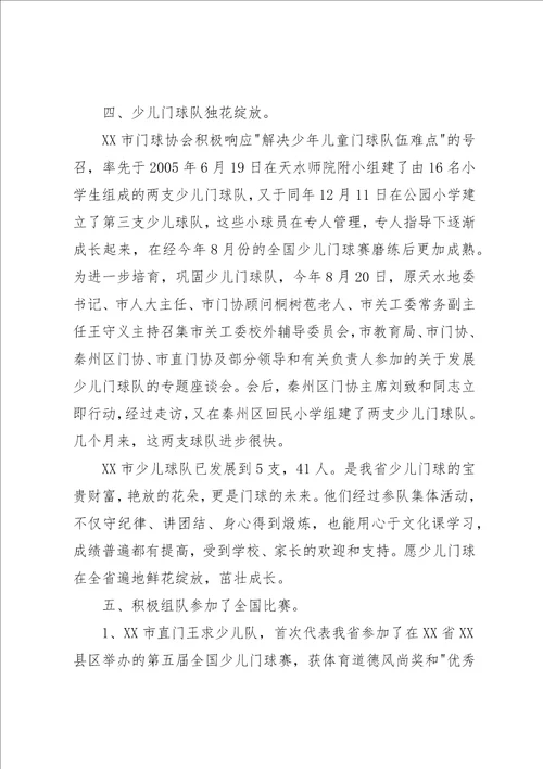 XX省门协工作总结暨工作安排总结