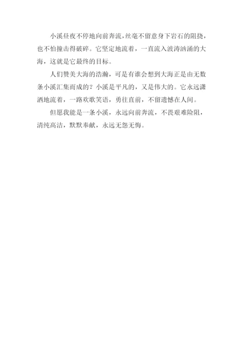 小溪作文600字0.docx