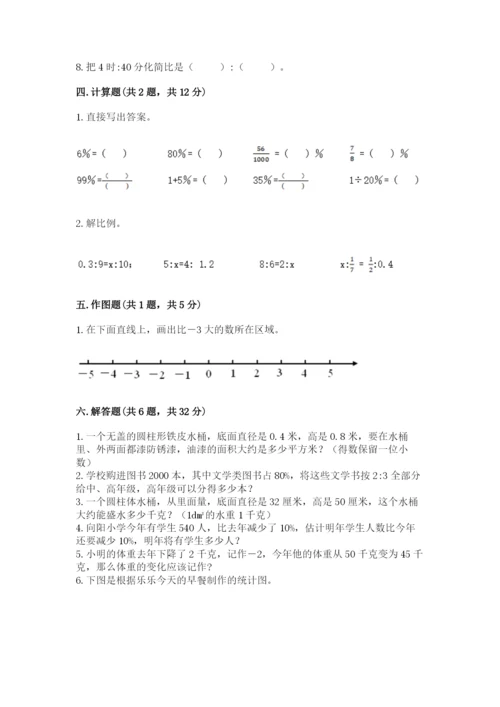 冀教版六年级下册数学 期末检测卷含完整答案【全国通用】.docx