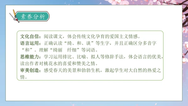 【核心素养】部编版语文四年级下册-4.三月桃花水（课件）