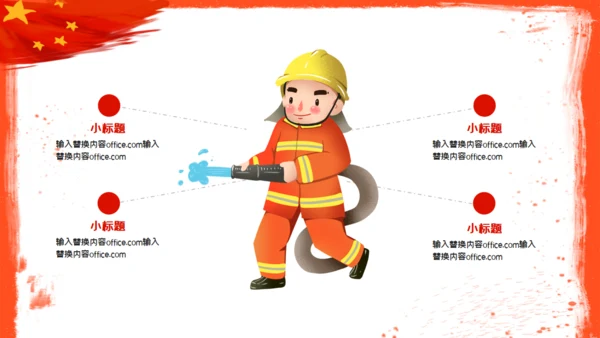 全国消防安全火灾火警通用PPT模板