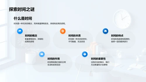 时间知识讲座PPT模板