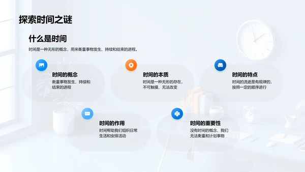 时间知识讲座PPT模板