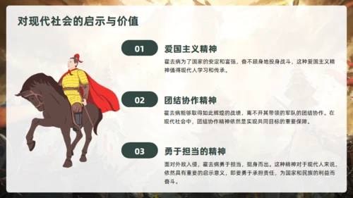 抗击匈奴将军霍去病介绍通用PPT模板