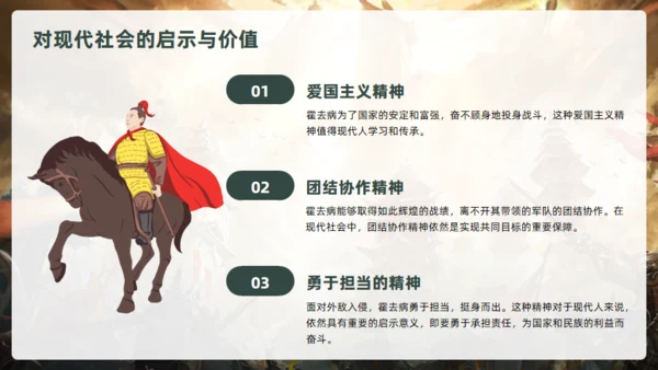 抗击匈奴将军霍去病介绍通用PPT模板