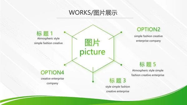 绿色大气企业公司宣传简介动态PPT模板