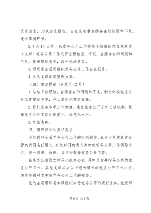 闫什镇党的基层组织党务公开实施方案 (2).docx