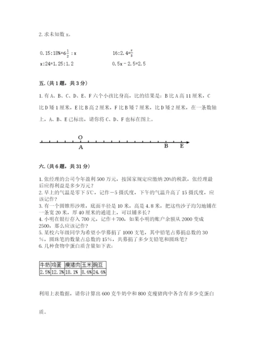 河北省【小升初】2023年小升初数学试卷（各地真题）.docx