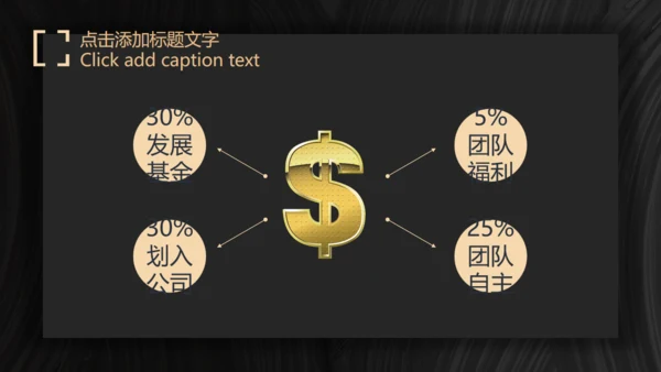 商业项目计划书暗金色实力大气通用PPT模板