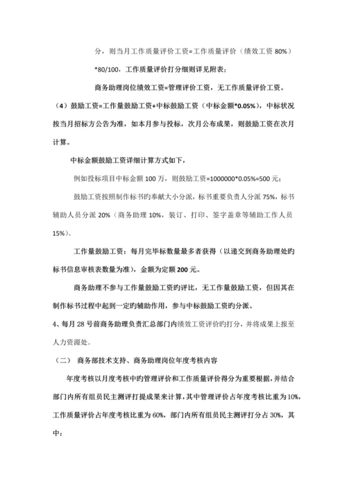 商务部绩效考核实施方案.docx