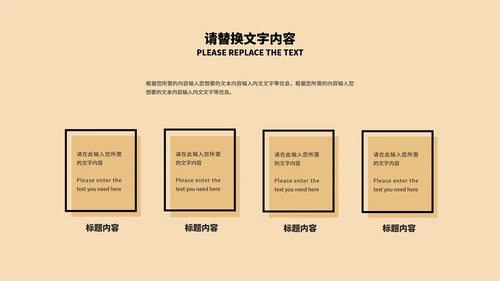 黄色简约风项目工作述职报告PPT模板