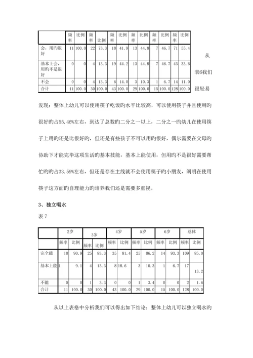 岁幼儿生活自理能力的研究报告.docx