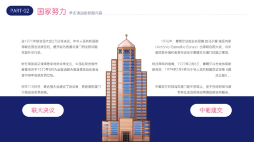 澳门回归XX周年回归祖国，共创辉煌通用PPT模板