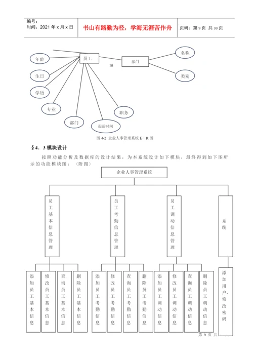 毕业设计论文人事管理系统.docx