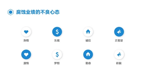 蓝色简约形状商务销售人员心态培训PPT模板销售培训