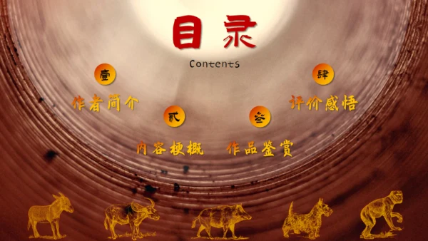莫言作品《生死疲劳》通用PPT模板
