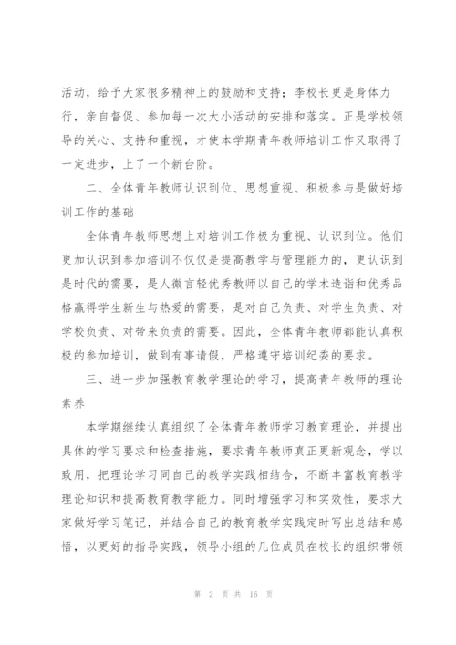 青年教师培训个人总结三篇.docx