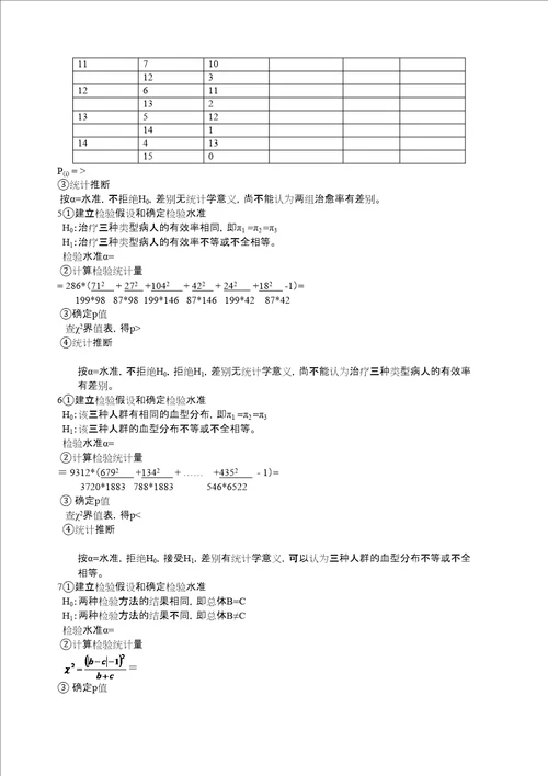 医学统计学课后答案