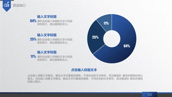 商务蓝创业商业融资计划书通用PPT模板