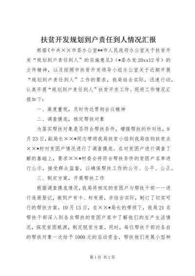 扶贫开发规划到户责任到人情况汇报.docx