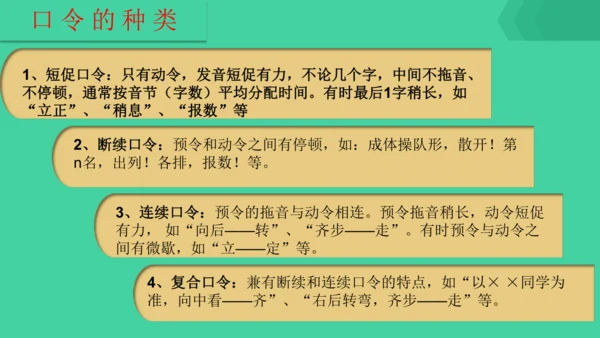 人教版第五章第一节 队列队形 课件