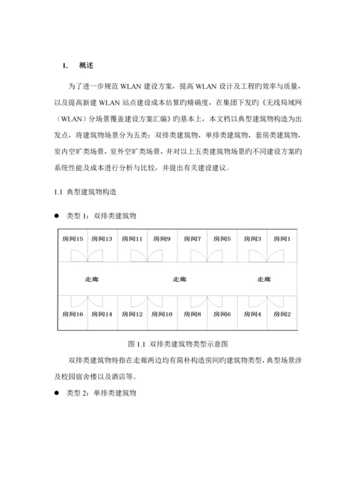 WLAN典型优质建筑结构覆盖案例分析A筑物结构覆盖专题方案及成本分析草稿.docx