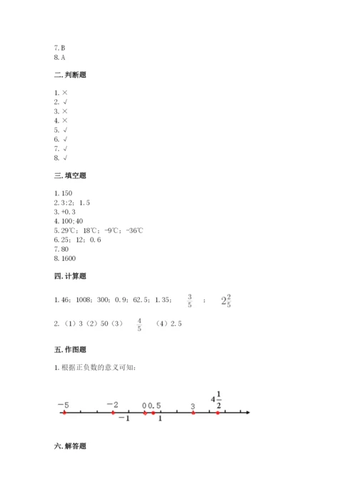 小升初数学期末测试卷（巩固）.docx