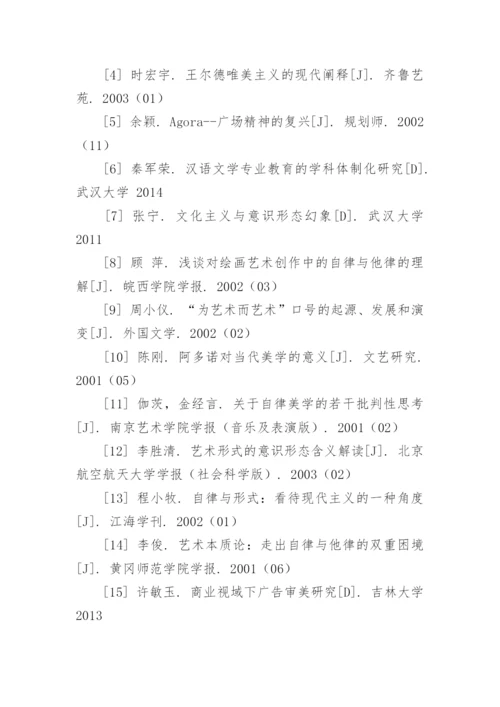 艺术类论文参考文献.docx
