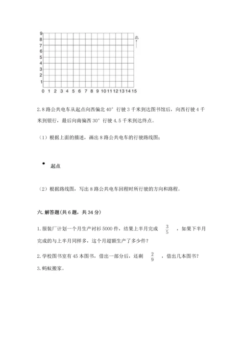 人教版六年级上册数学 期中测试卷附答案（巩固）.docx