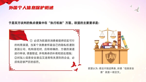 红色简约个人信息保护法PPT模板宣传PPT动态PPT法律