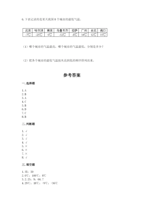 冀教版小学六年级下册数学期末检测试题附答案（研优卷）.docx